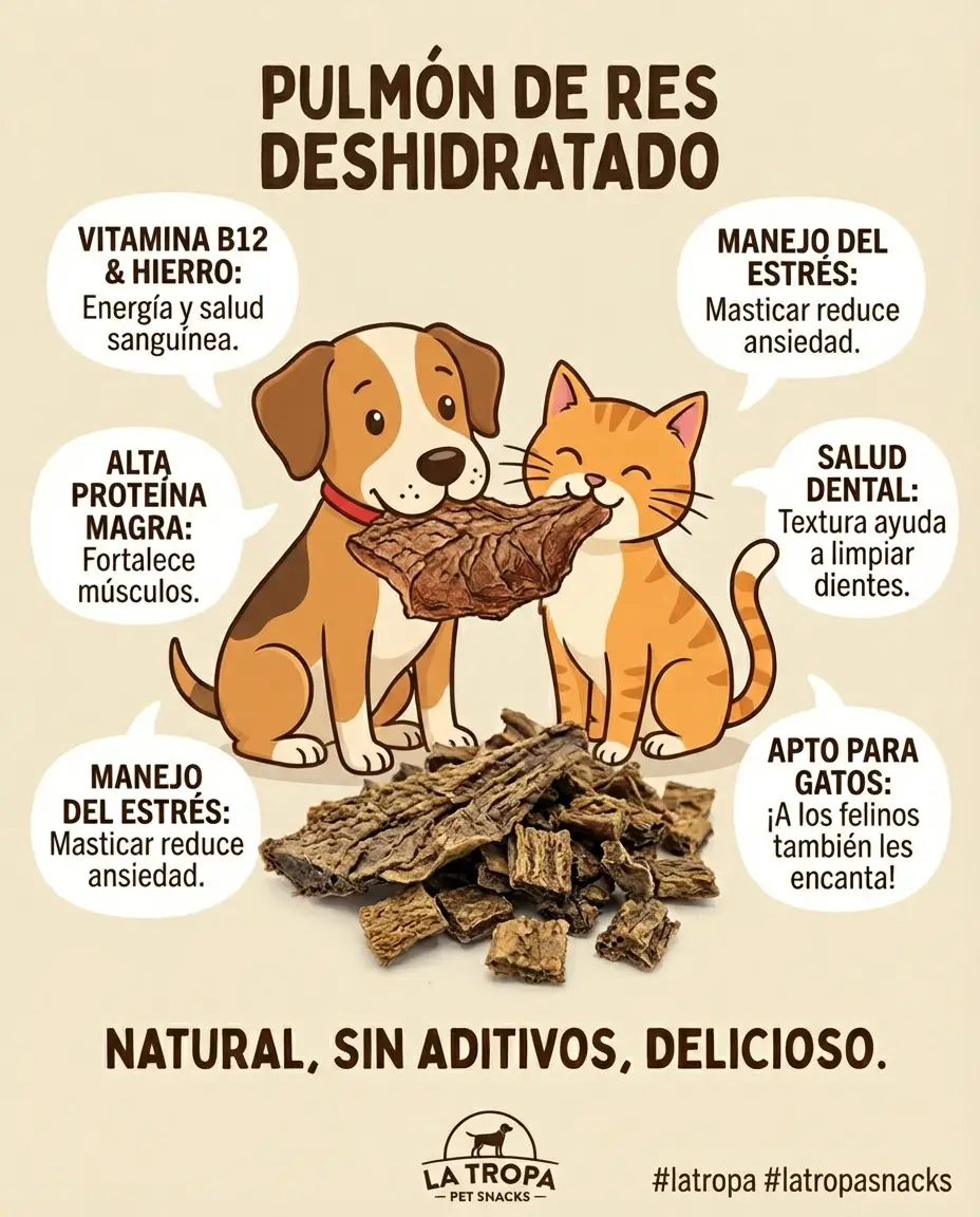 Cubitos Pulmón de Res Deshidratado - 115 g - Image 2