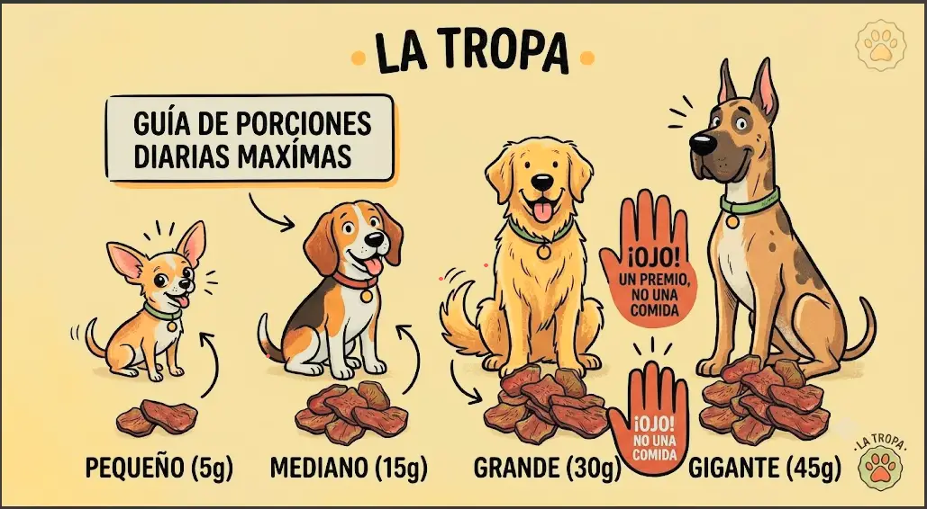 Hígado deshidratado para perros - premio natural La Tropa